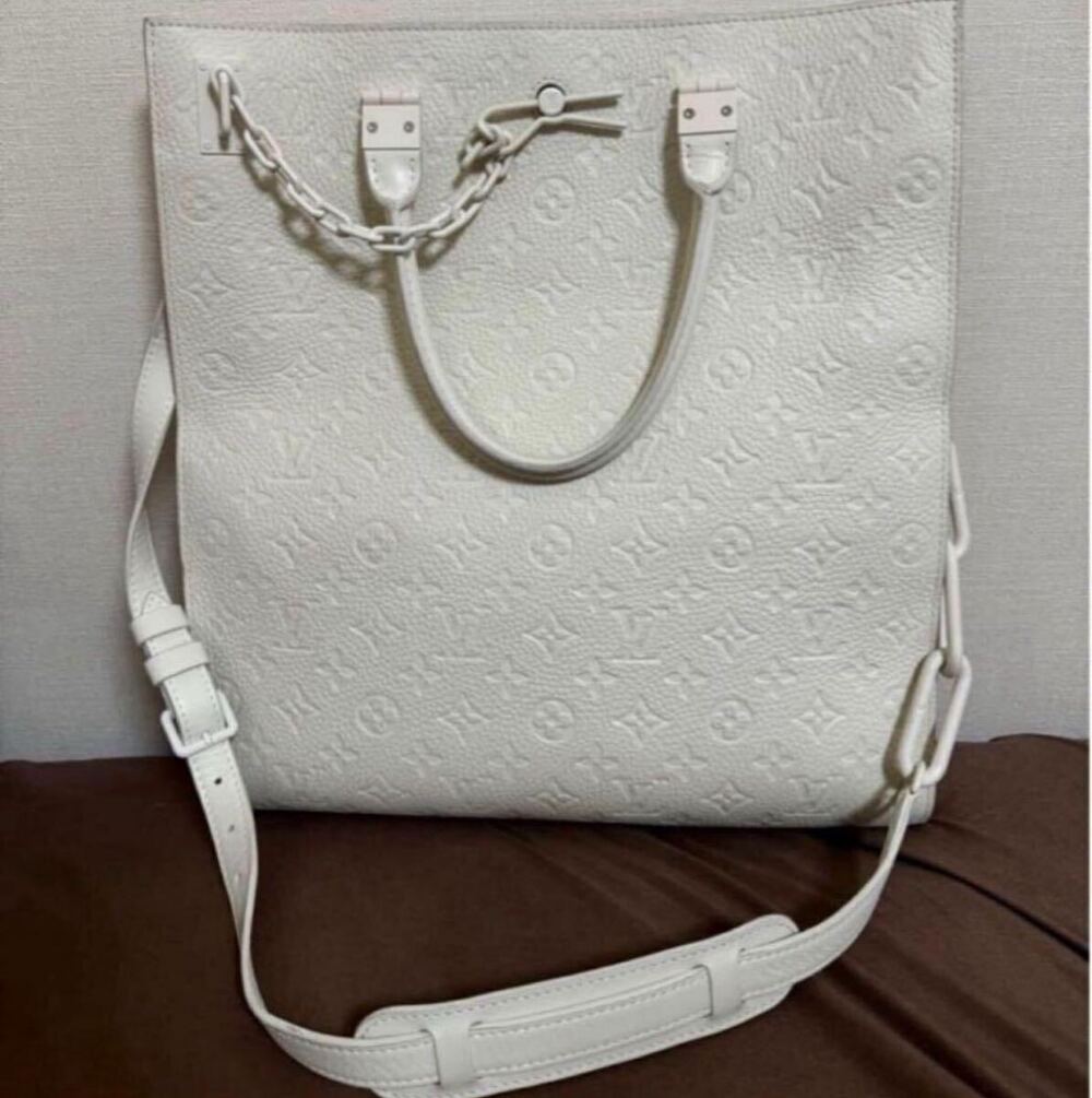Louis Vuitton Sac Plat Taurillon Virgil Abloh Tote Bag